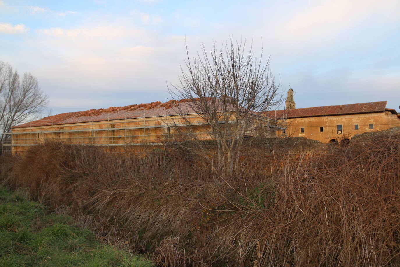 Fotos: Obras en la panera del Monasterio de Sandoval