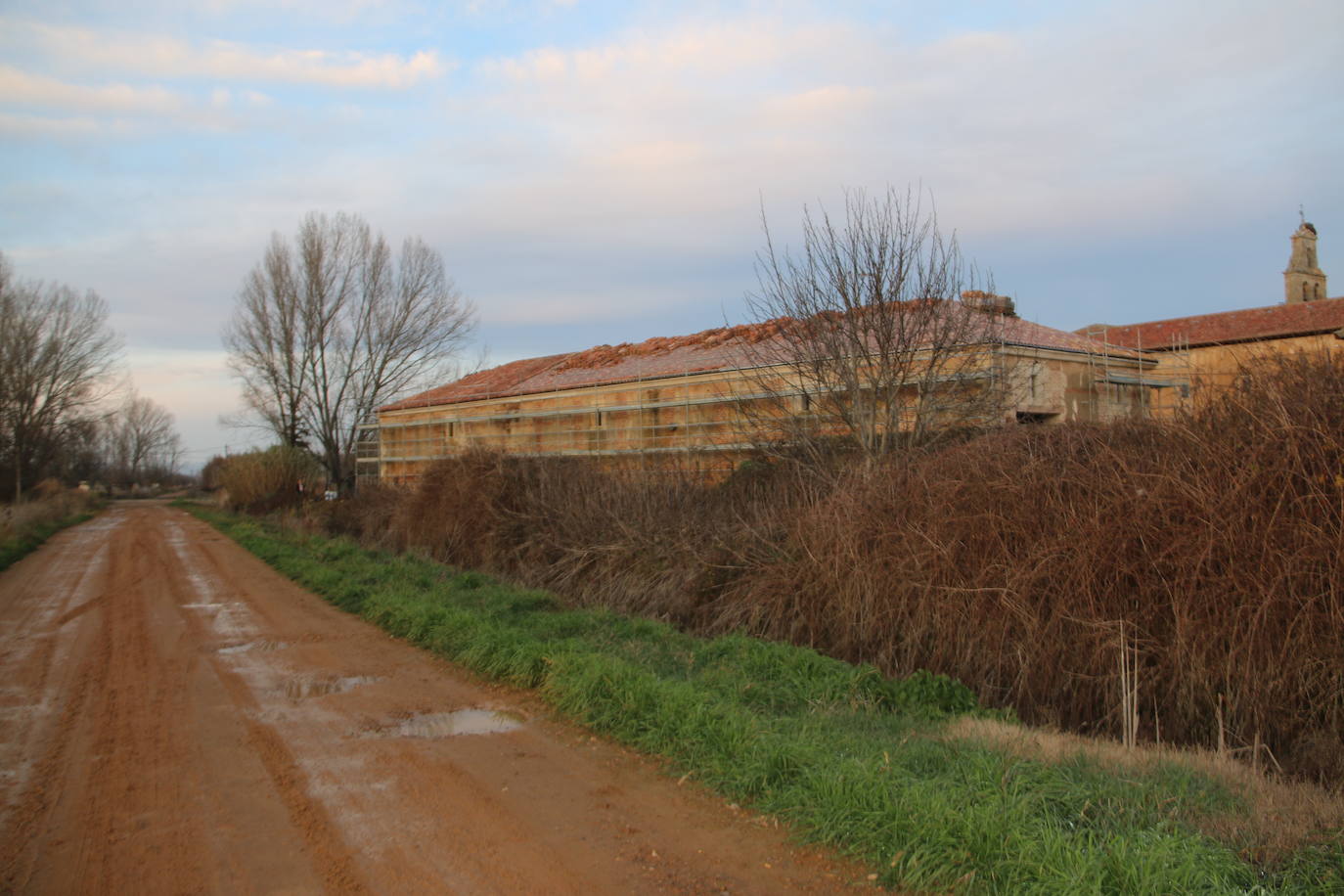 Fotos: Obras en la panera del Monasterio de Sandoval