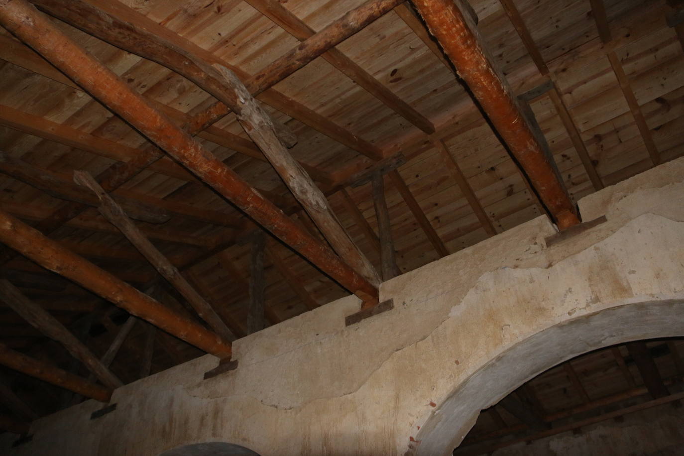 Fotos: Obras en la panera del Monasterio de Sandoval