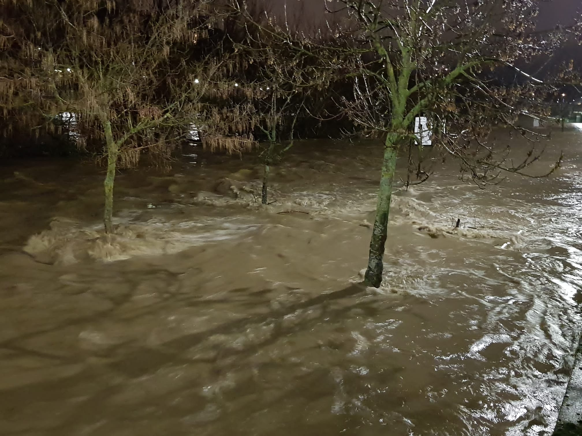 El caudal del Bernesga sobrepasa el cauce del río y obliga a cortar el Paseo de Salamanca en la capital