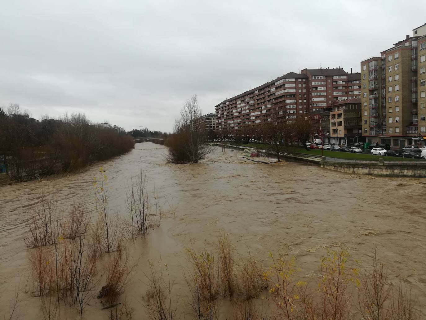 Fotos: El Bernesga se vuelve a &#039;comer&#039; su paseo en León