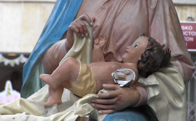 Imagen de este domingo del niño Jesús en el portal.