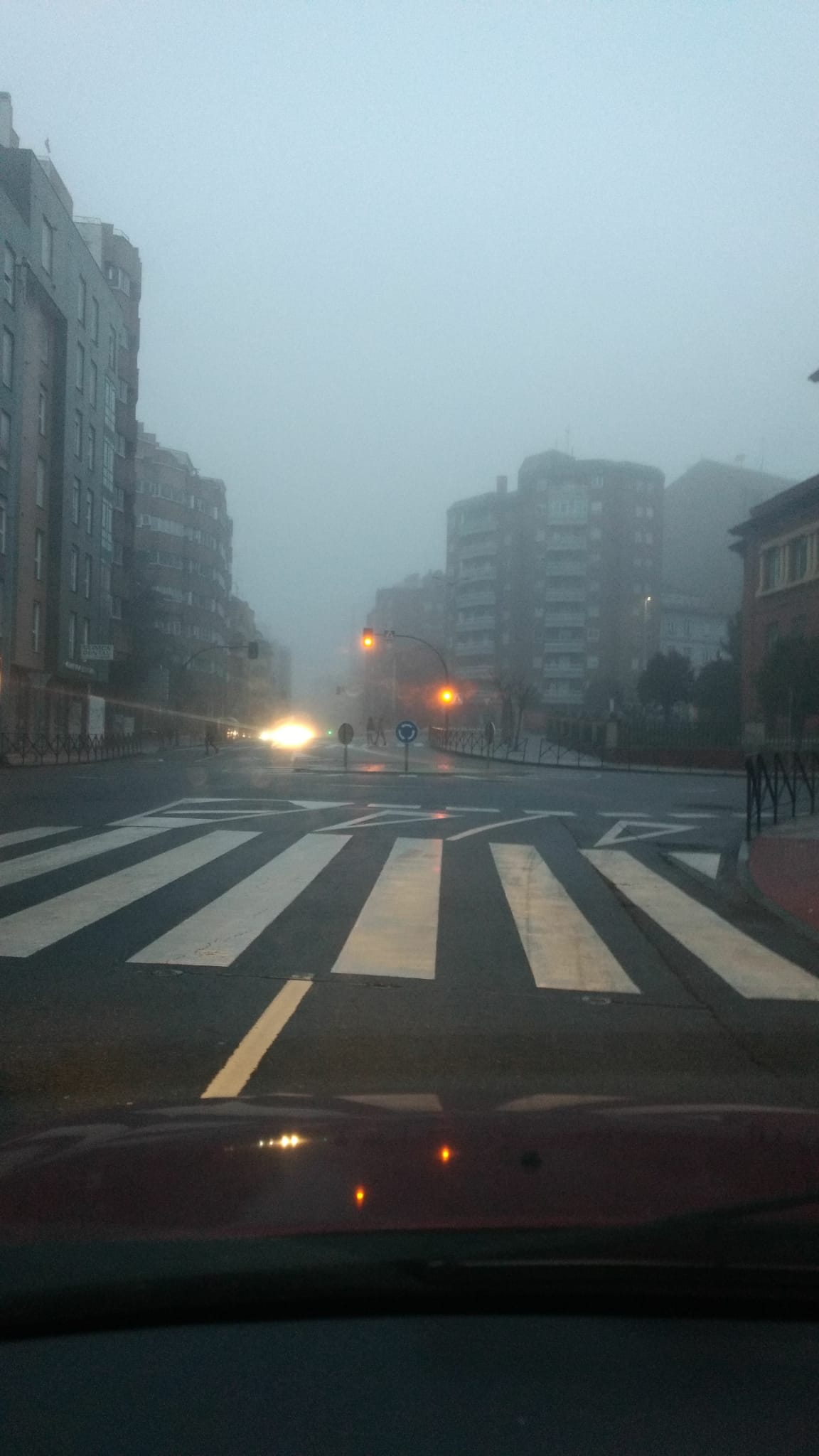 Fotos: León amanece con niebla en Nochebuena