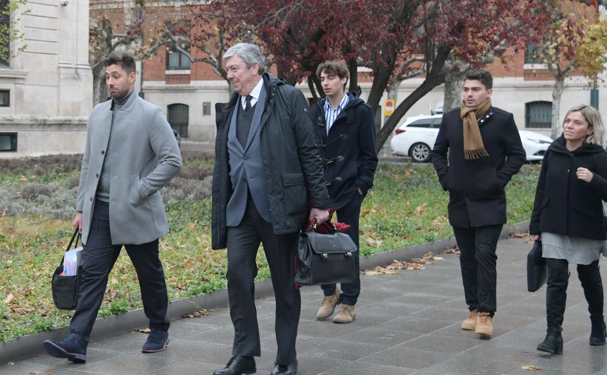 Los dos jugadores leoneses acuden a la última jornada del juicio en la Audiencia de Burgos