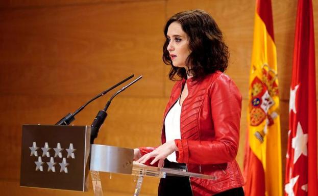 La presidenta de la Comunidad de Madrid, Isabel Díaz Ayuso.