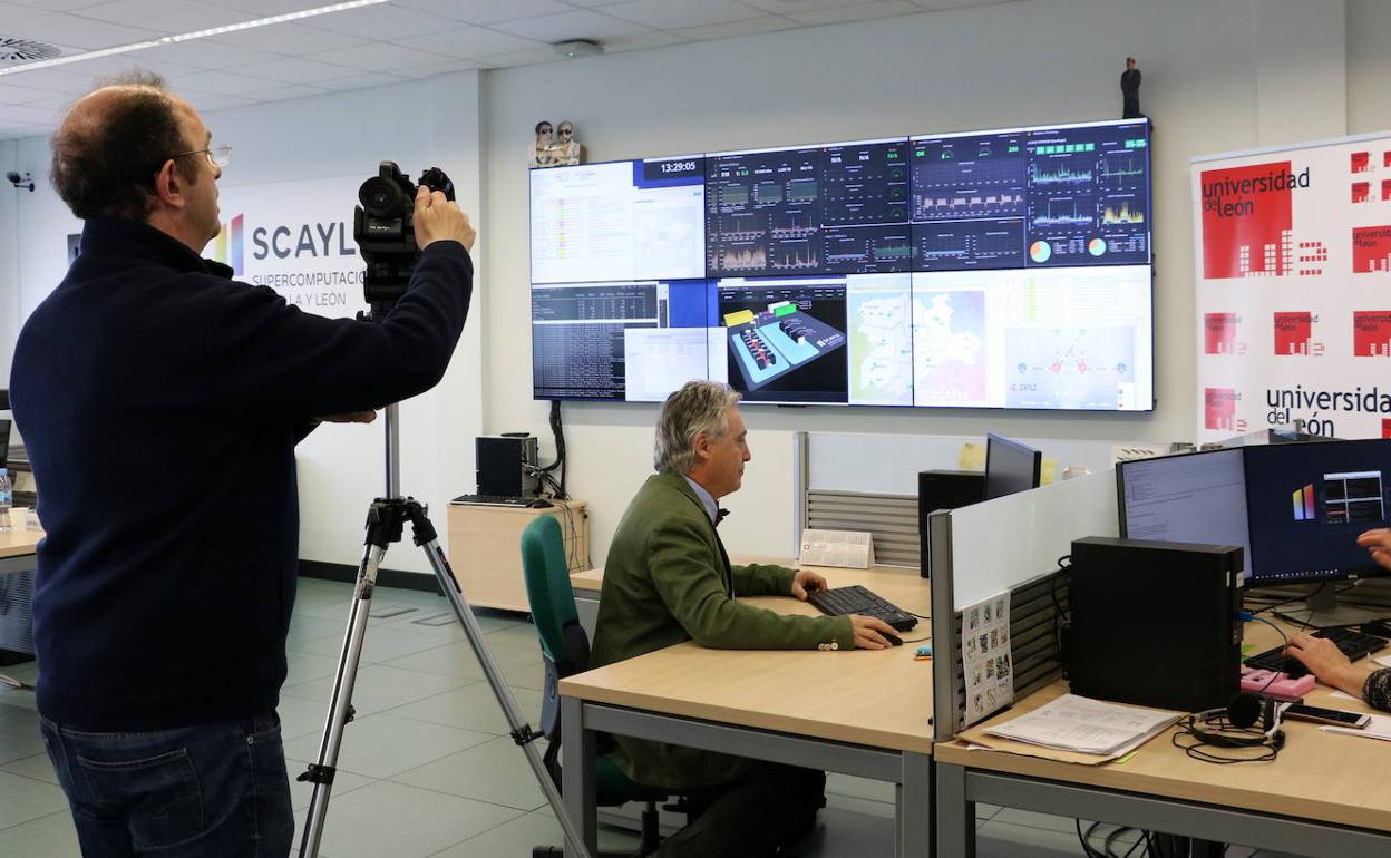 Grabación del programa en la ULE.