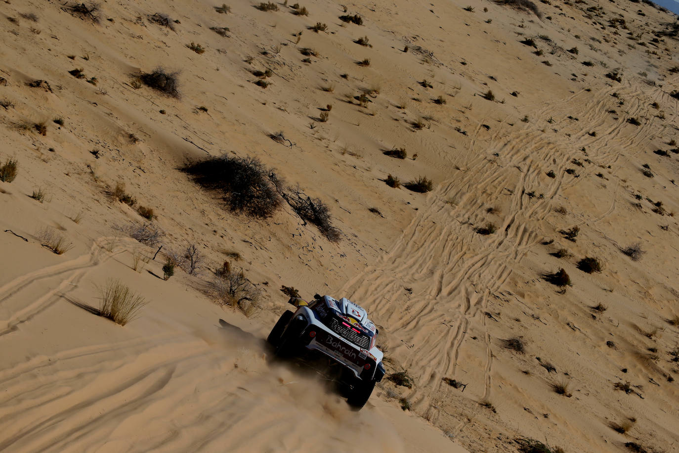 Estas son algunas de las mejores imágenes del Rally Dakar en la etapa correspondiente a este jueves. 