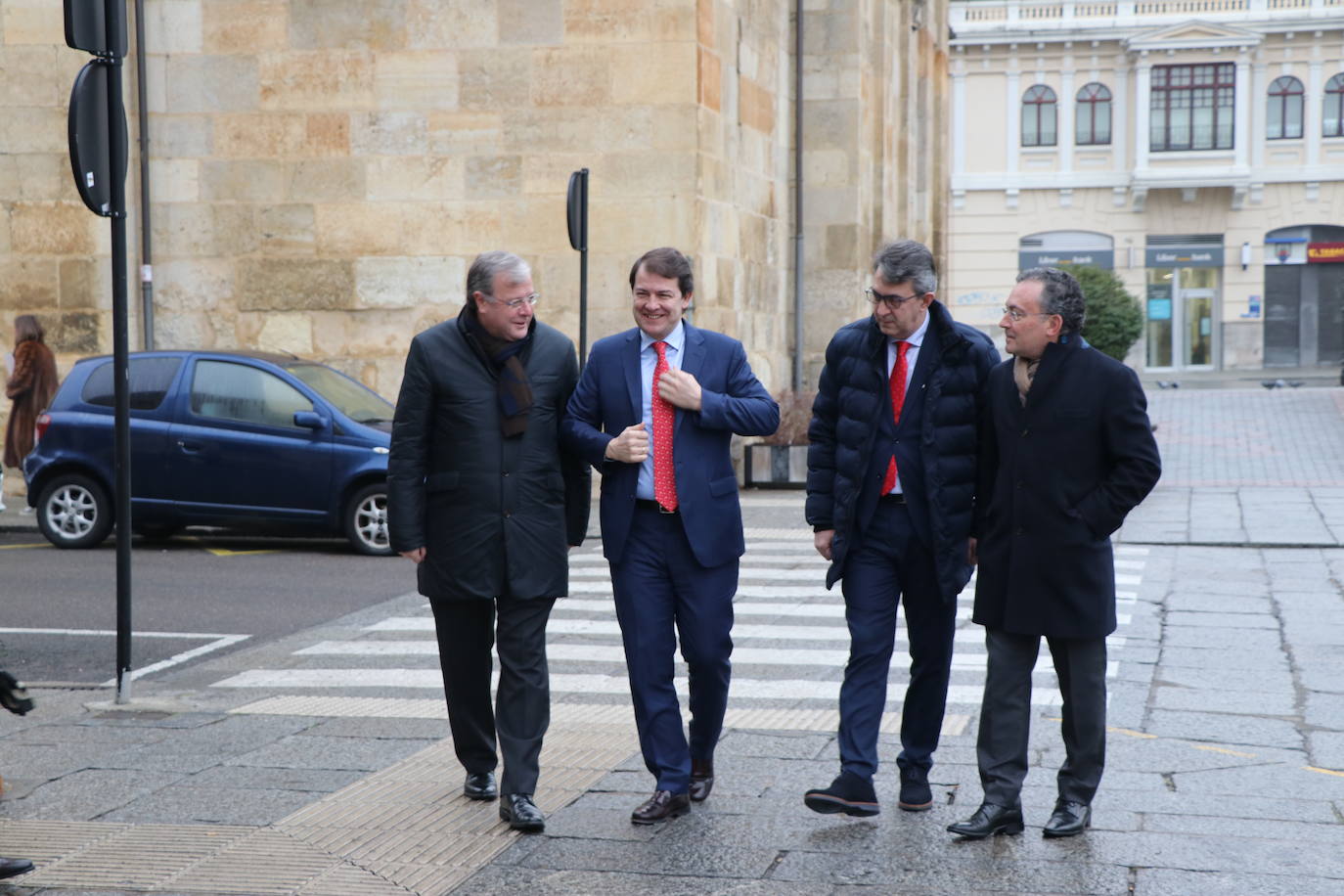 Fotos: Primer encuentro entre el alcalde de León, José Antonio Diez y el presidente de la Junta, Alfonso Fernández Mañueco