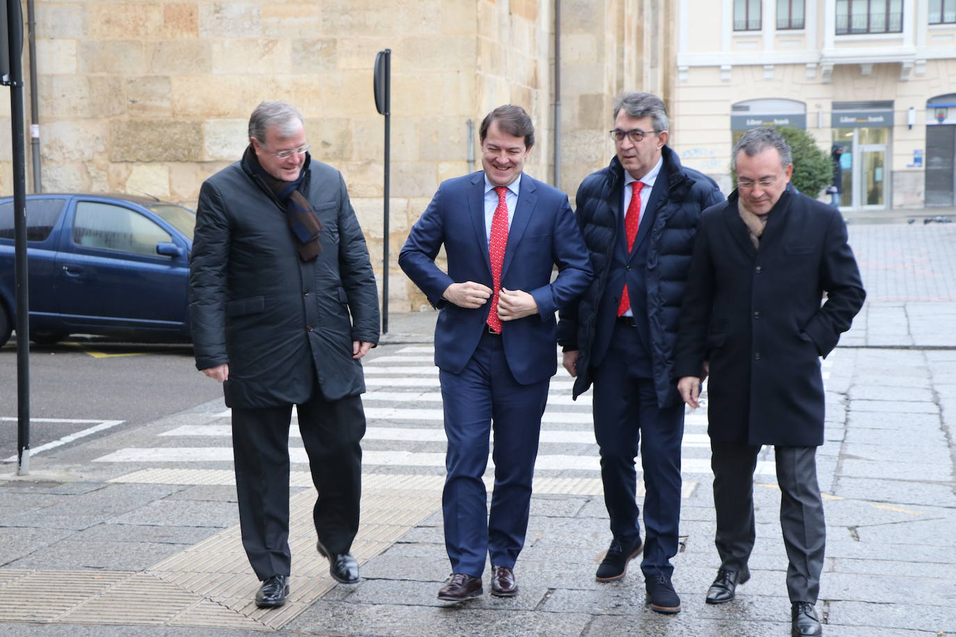 Fotos: Primer encuentro entre el alcalde de León, José Antonio Diez y el presidente de la Junta, Alfonso Fernández Mañueco