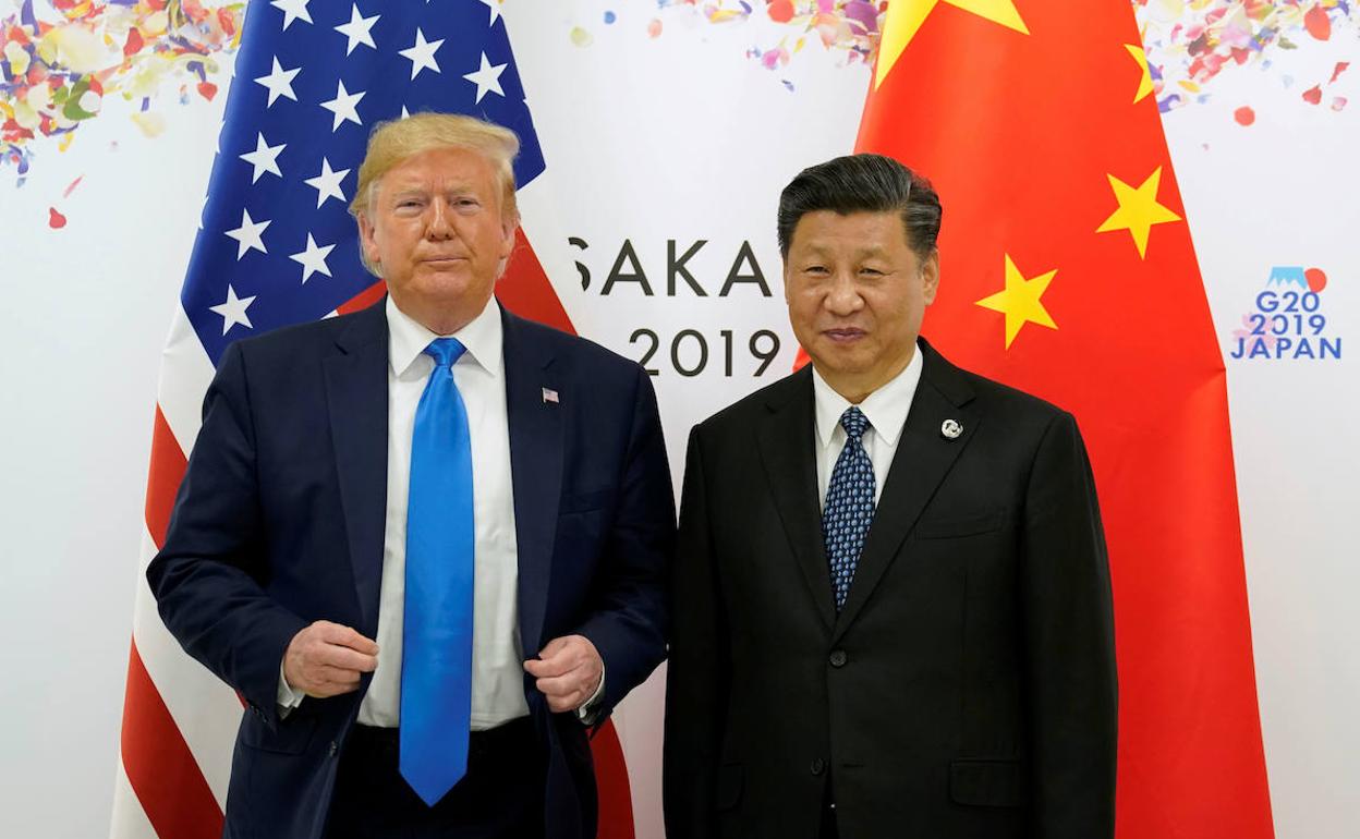 Donald Trump y Xi Jinping, durante la cumbre del G-20 en Japón.