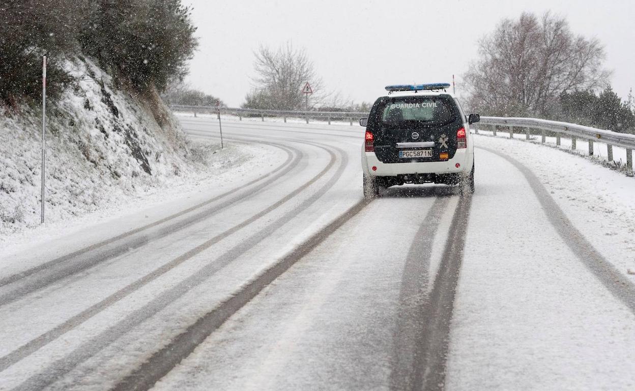 El estado de las carreteras, complicado con la nieve. 