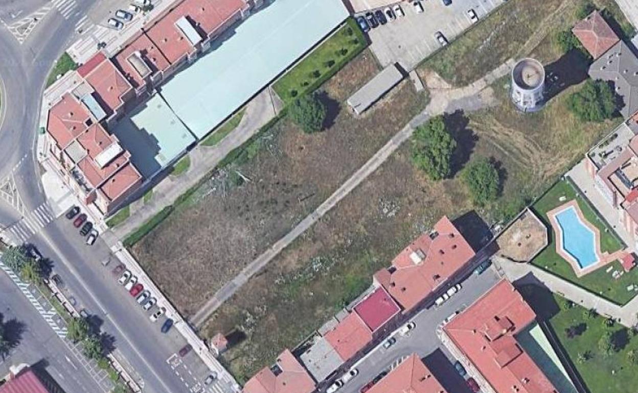 Vista aérea de la parcela propuesta.