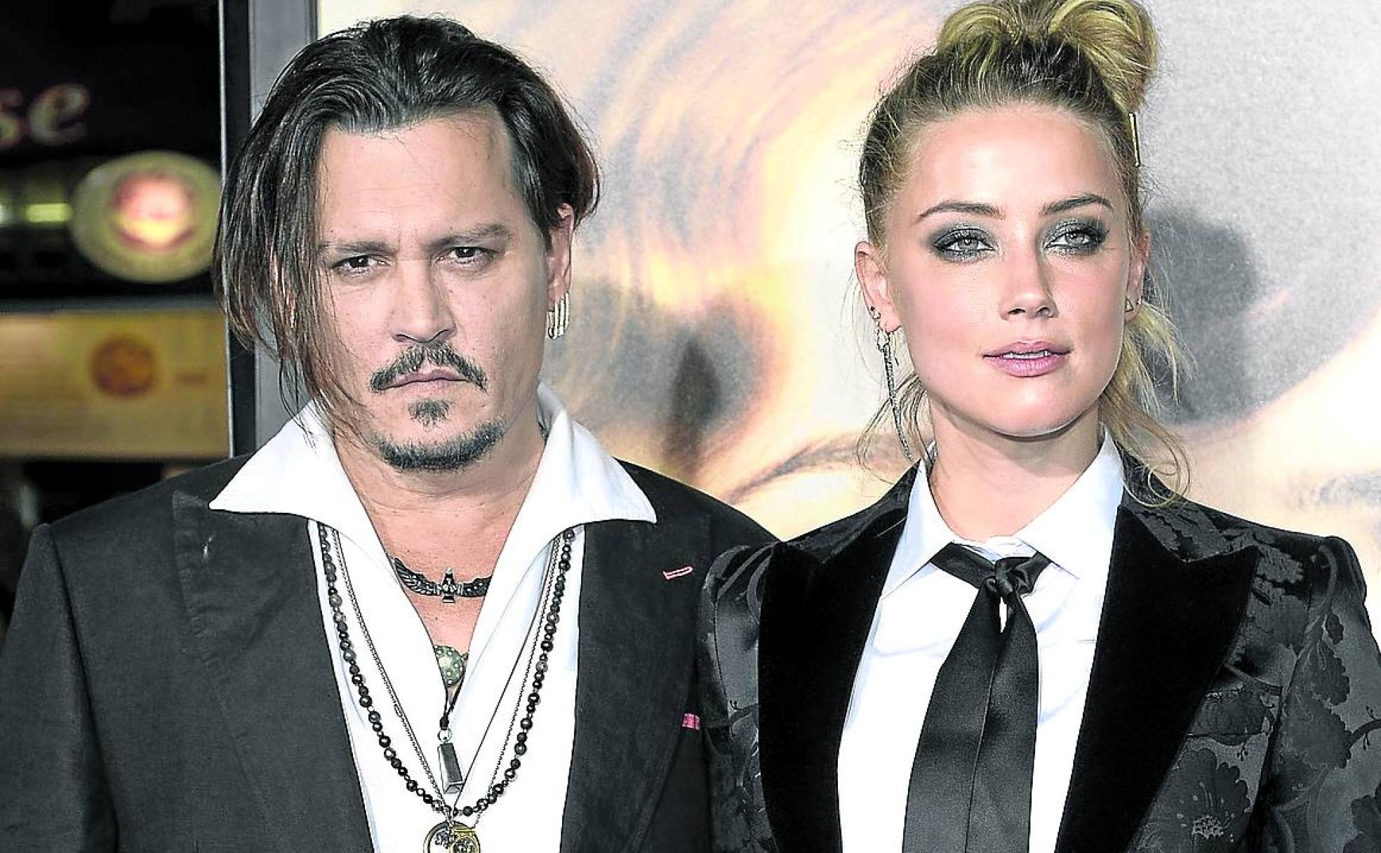 Johnny Depp y Amber Heard, cuando eran un feliz matrimonio.