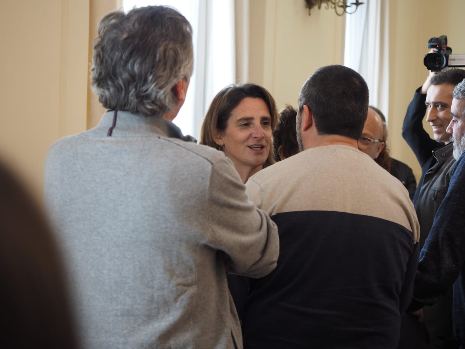 La ministra de Transición Ecológica y vicepresidenta del Gobierno,Teresa Ribera, se reúne con CCOO y UGT en Subdelegación del Gobierno en León para analizar y tratar el 'Pacto por León' promovido por las fuerzas sindicales.