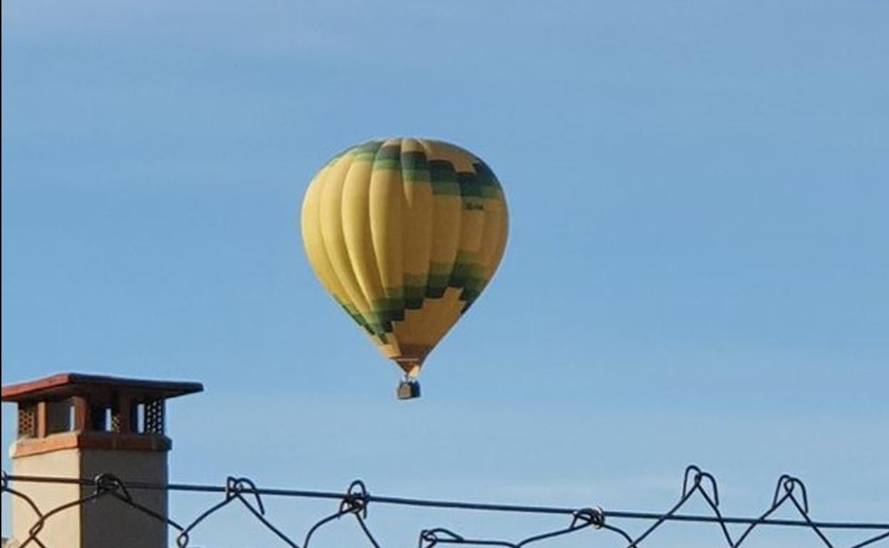 Imagen del globo accidentado.