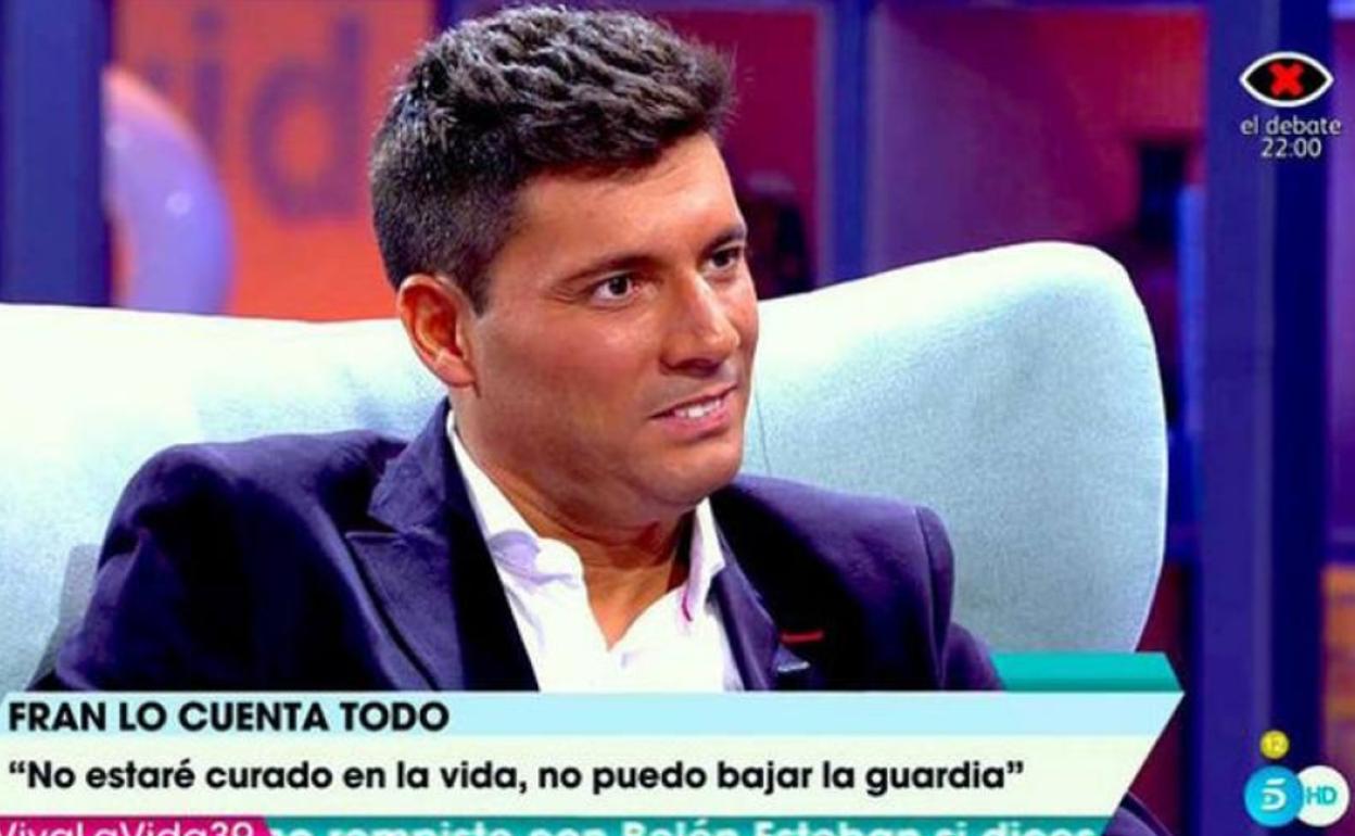 Fran Álvarez, en su última entrevista televisiva en 2017. 