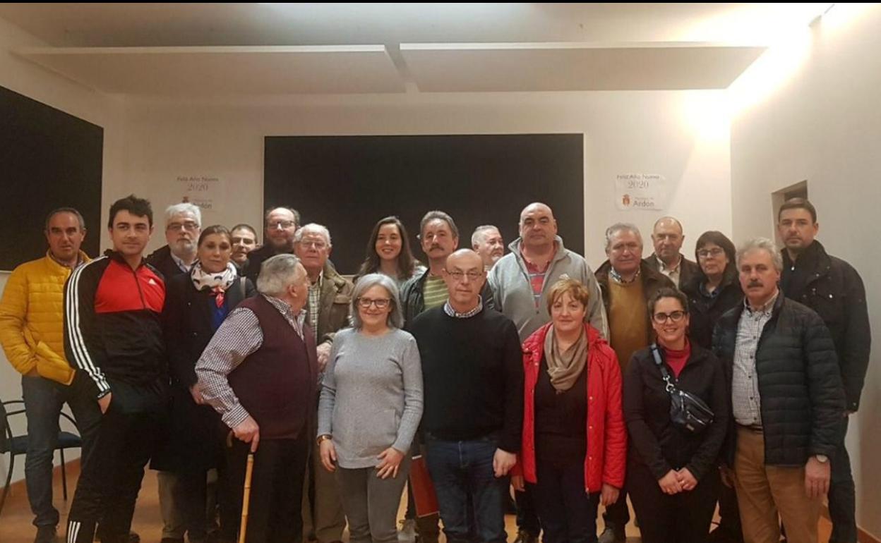 Andrea Fernández durante la reunión.