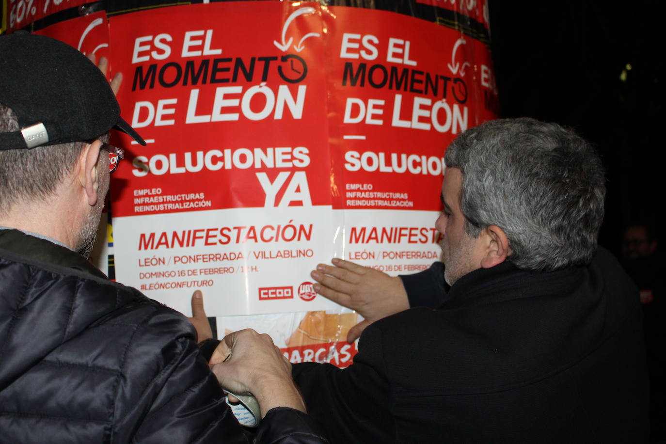 Fotos: CCOO y UGT citan a los leoneses este domingo 16F a las 12:00