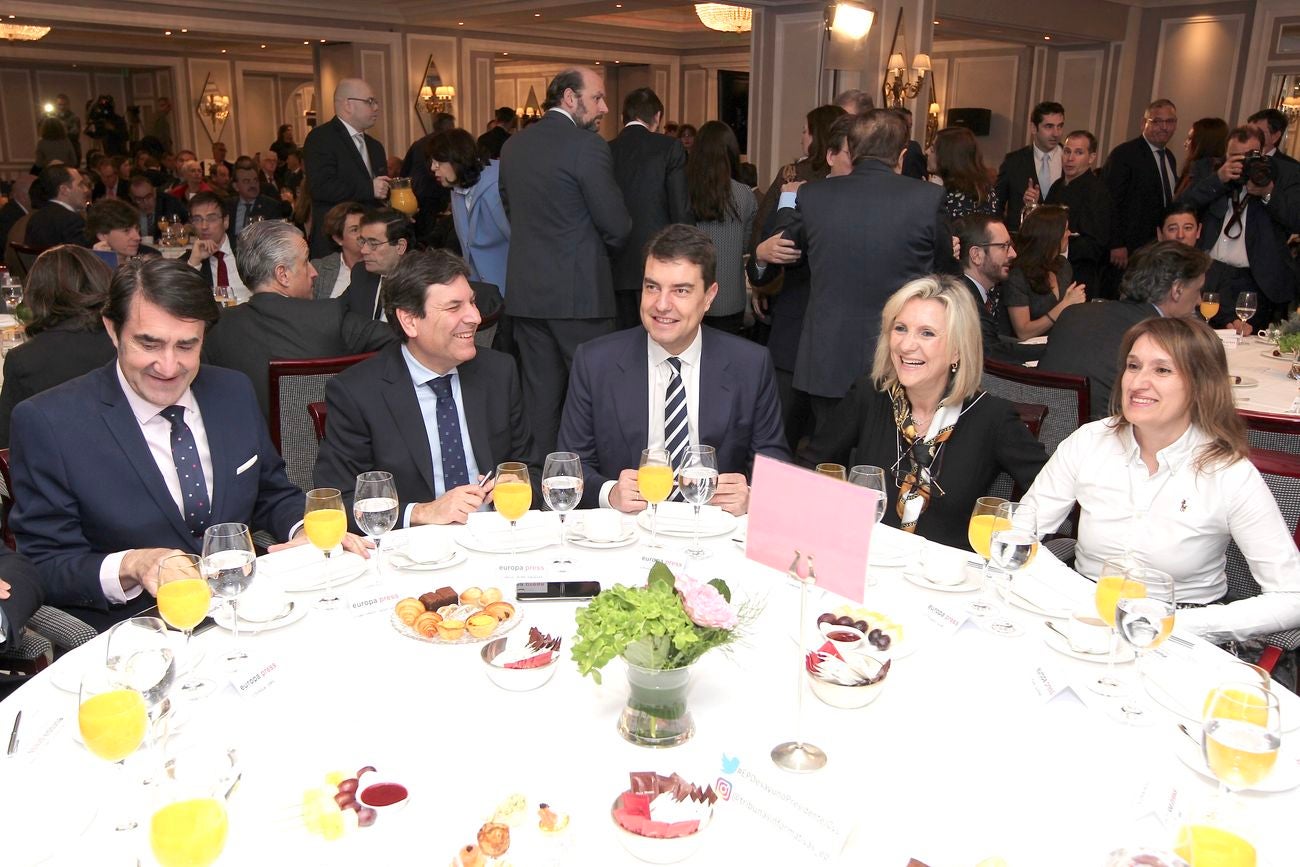 El presidente de Castilla y León, Alfonso Fernández Mañueco, interviene en un Desayuno Informativo de Europa Press, en Madrid.