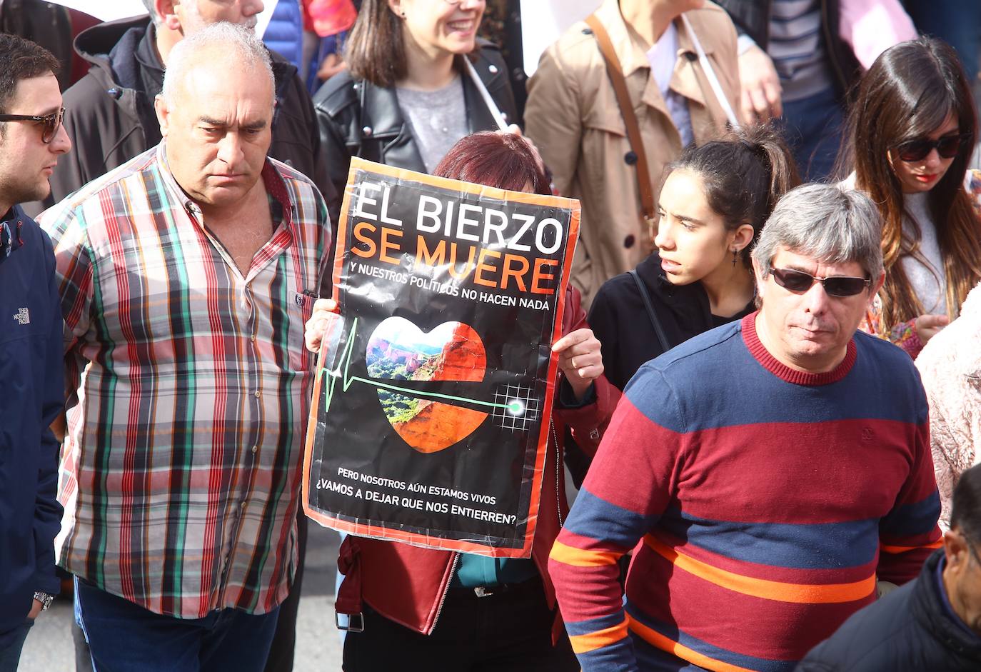 Fotos: Las imágenes de César Sánchez del 16-F en Ponferrada