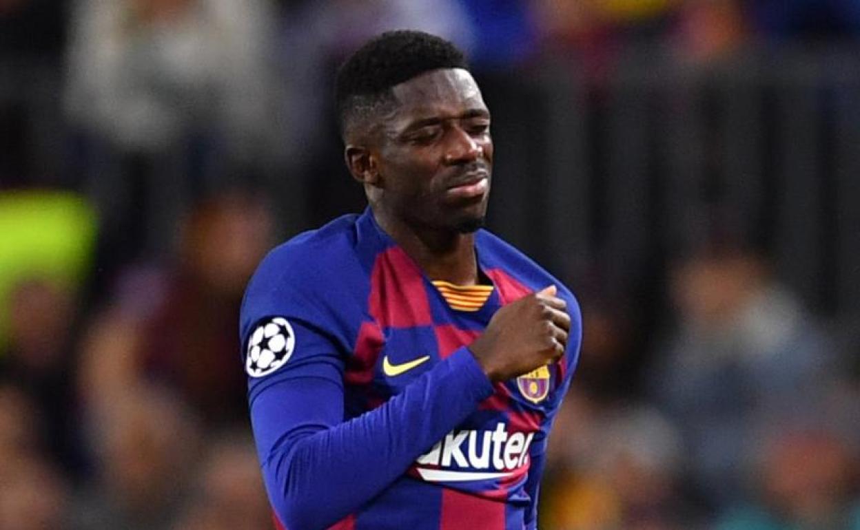 Dembélé, durante un partido. 