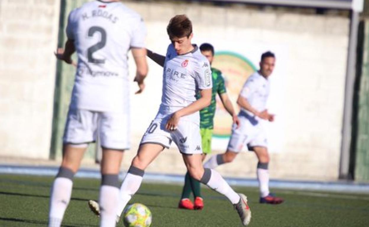 Luque, durante el partido de este domingo.