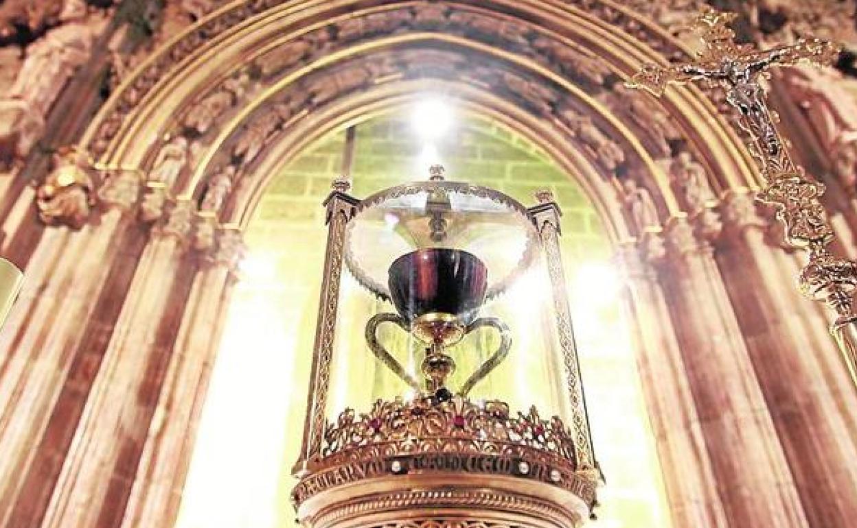 Santo Cáliz que se venera en la catedral de Valencia.