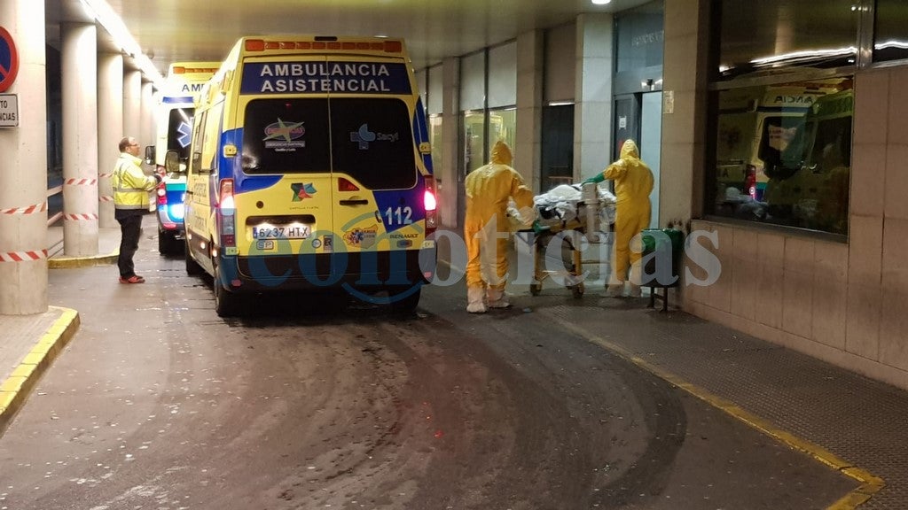 LLegada del paciente al servicio de urgencias del hospital de León