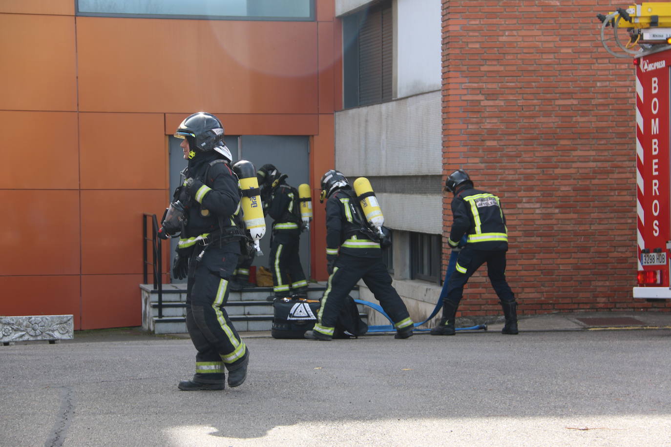 Fotos: Simulacro en el Hospital San Juan de Dios de León