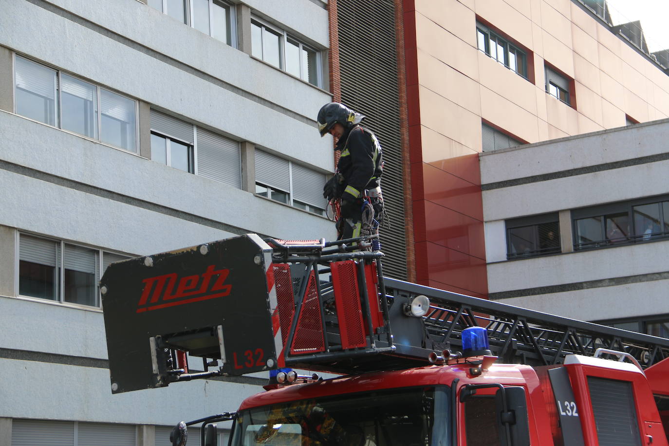 Fotos: Simulacro en el Hospital San Juan de Dios de León