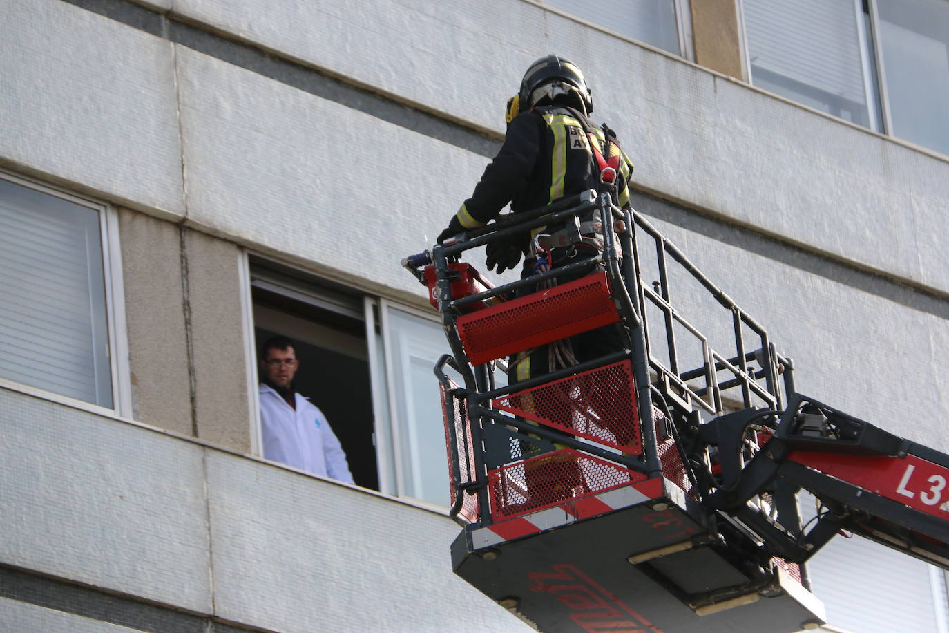 Fotos: Simulacro en el Hospital San Juan de Dios de León