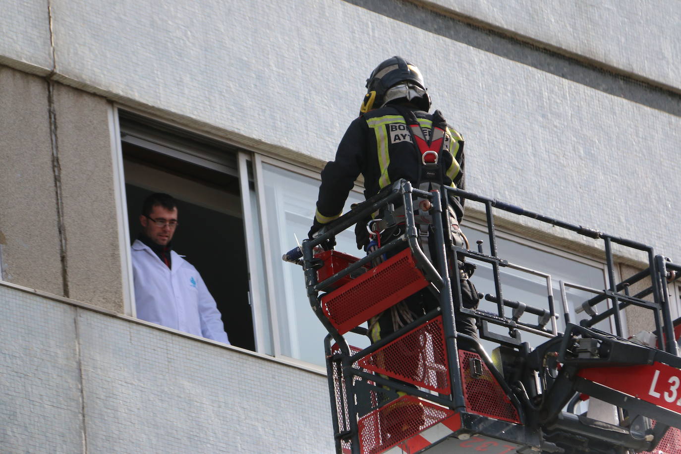 Fotos: Simulacro en el Hospital San Juan de Dios de León