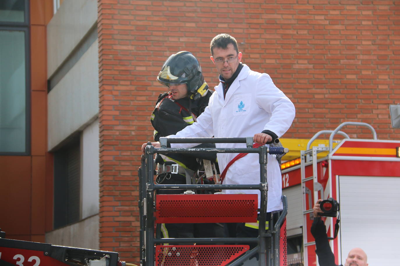 Fotos: Simulacro en el Hospital San Juan de Dios de León