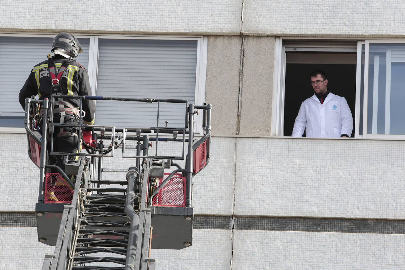 Fotos: Simulacro en el Hospital San Juan de Dios de León