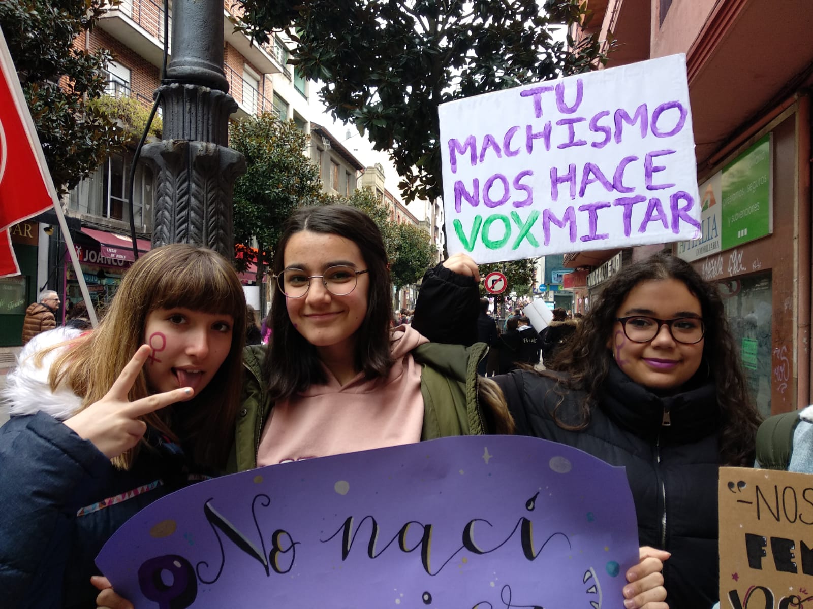 Manifestación en Ponferrada con motivo del Día Internacional de la Mujer