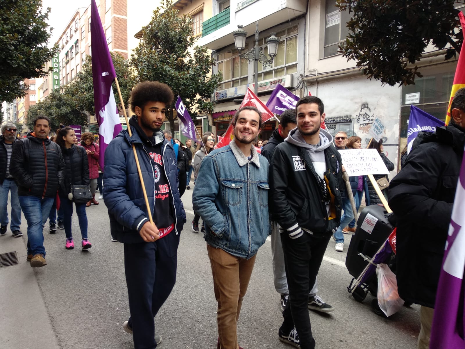 Manifestación en Ponferrada con motivo del Día Internacional de la Mujer
