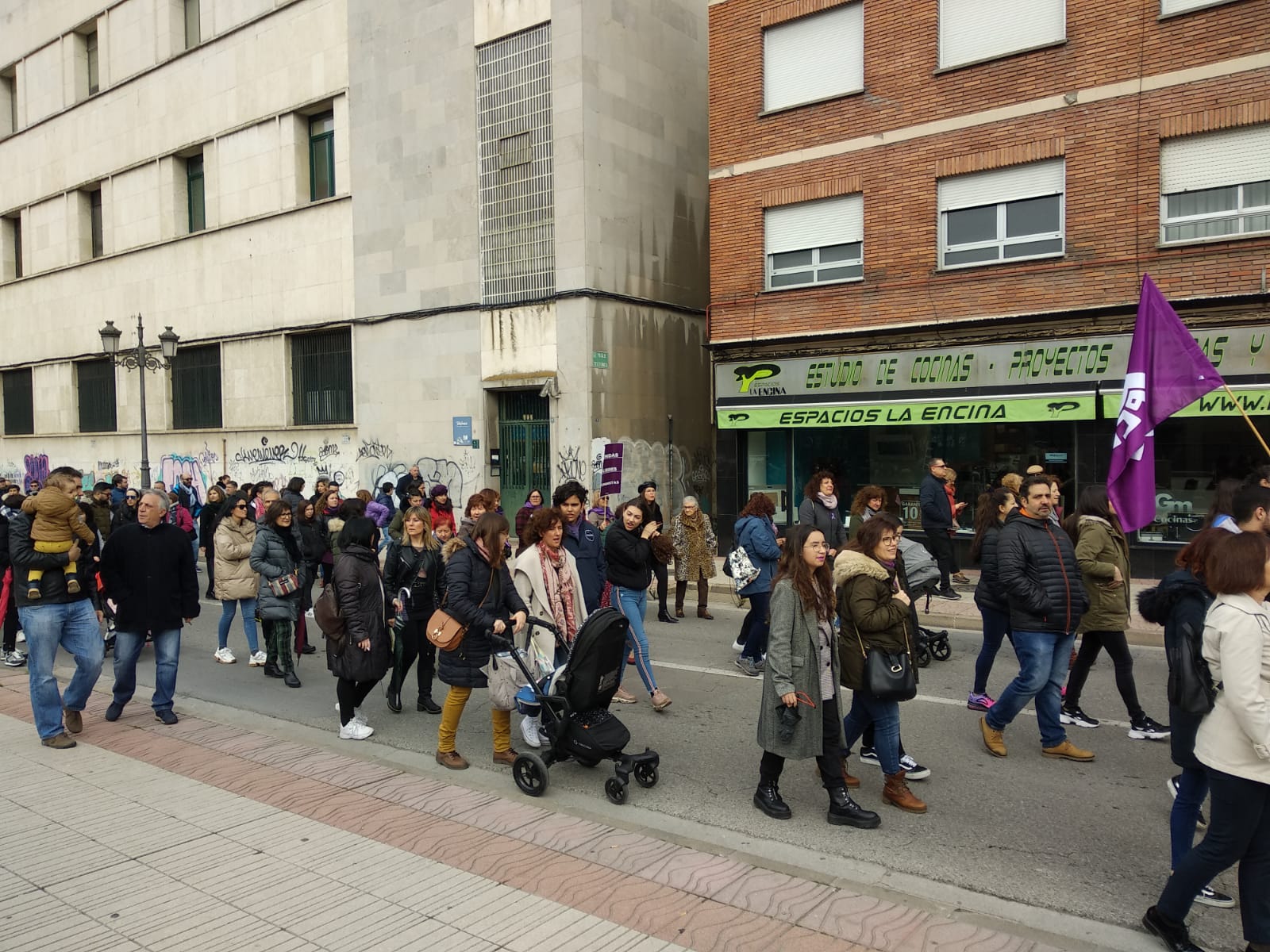 Manifestación en Ponferrada con motivo del Día Internacional de la Mujer