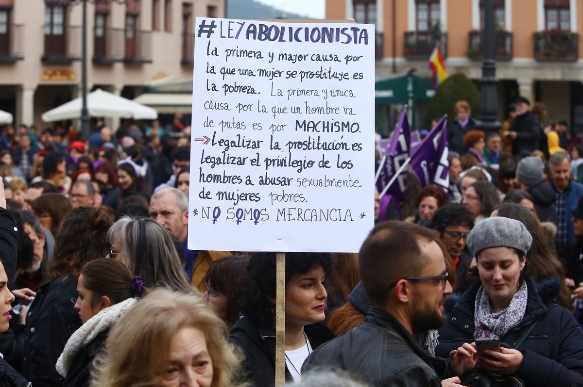 Manifestación en Ponferrada con motivo del Día Internacional de la Mujer