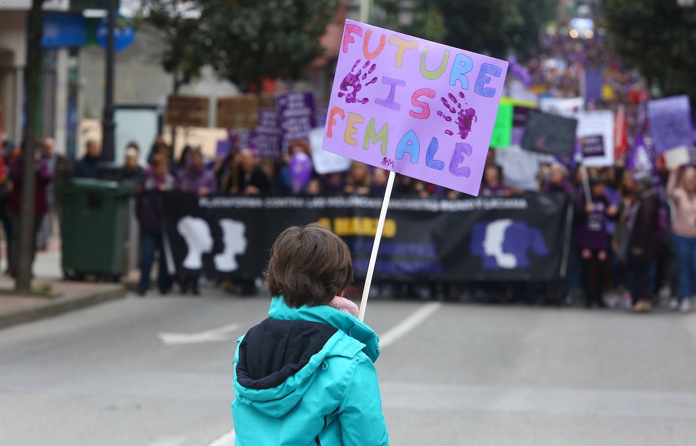 Manifestación en Ponferrada con motivo del Día Internacional de la Mujer