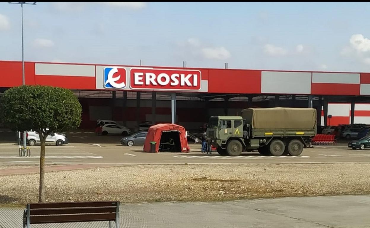 La UME ubica una de sus bases de operaciones en La Bañeza