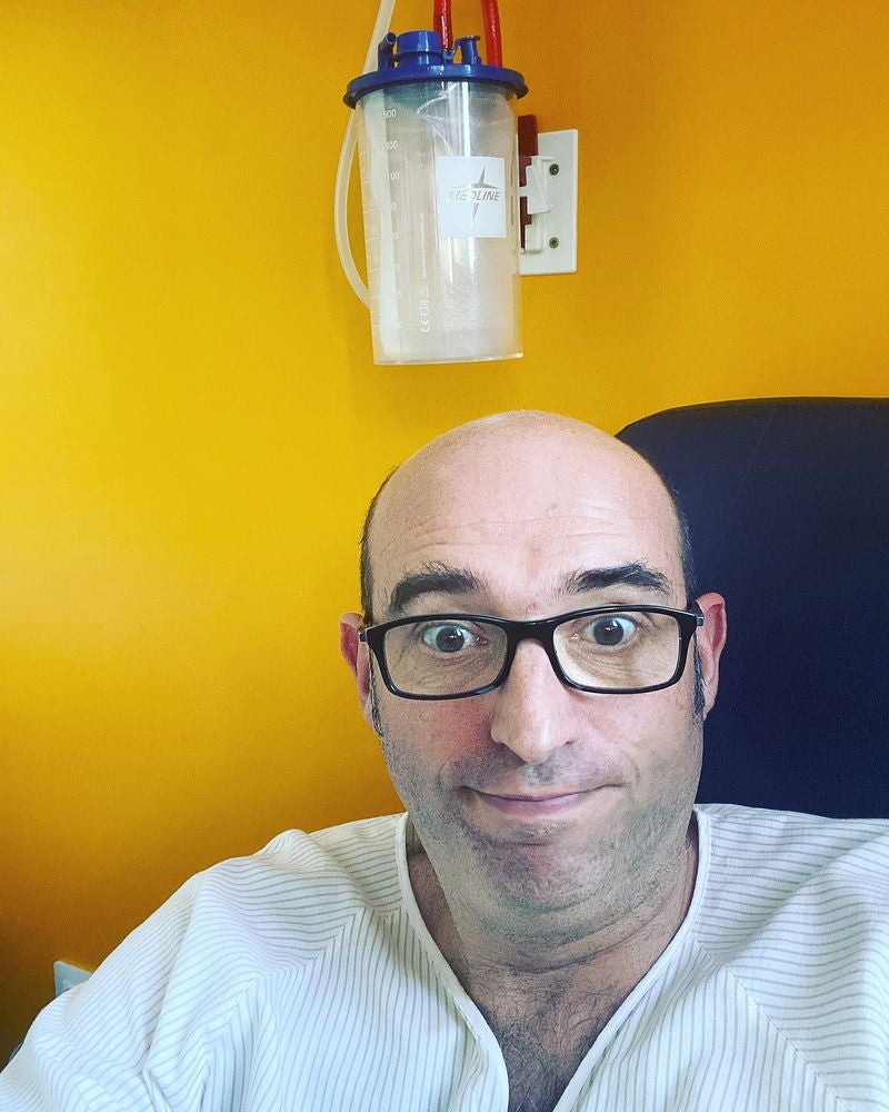 Juanjo 'Cocinandos', durante su ingreso. 