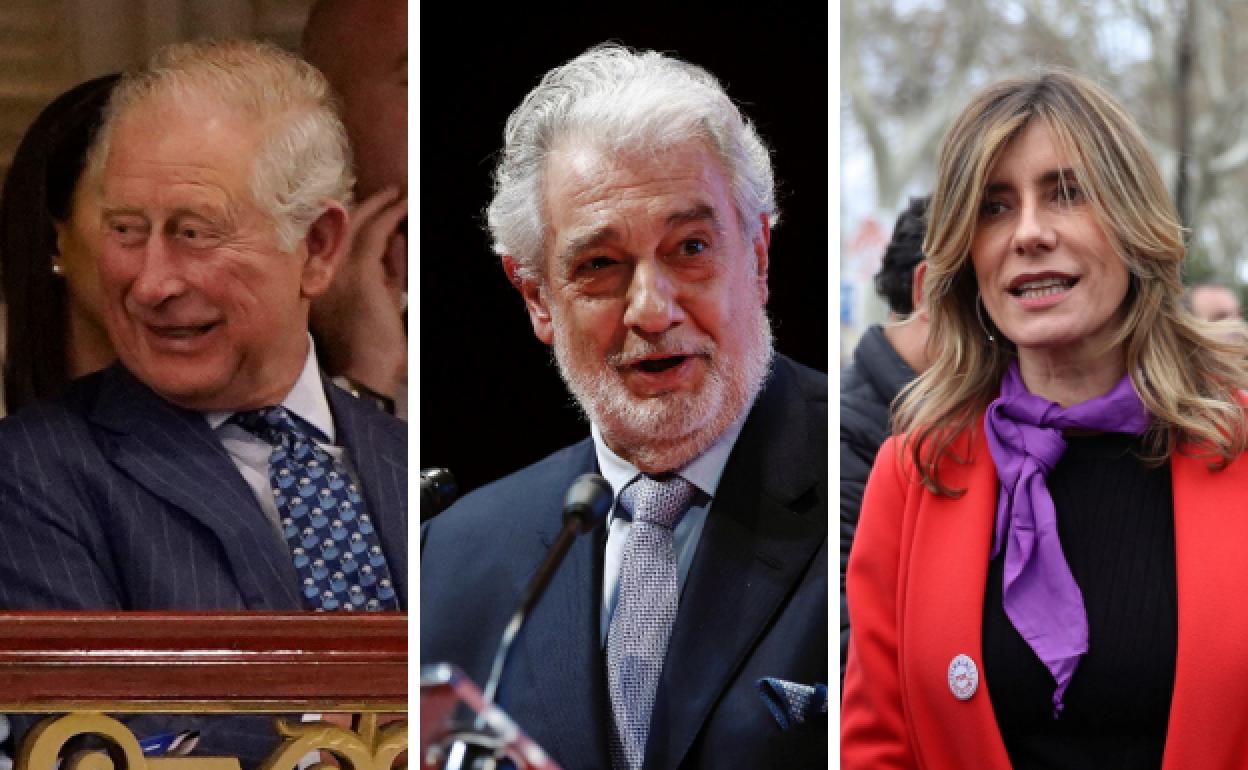 Carlos de Inglaterra, Plácido Domingo y Begoña Gómez.