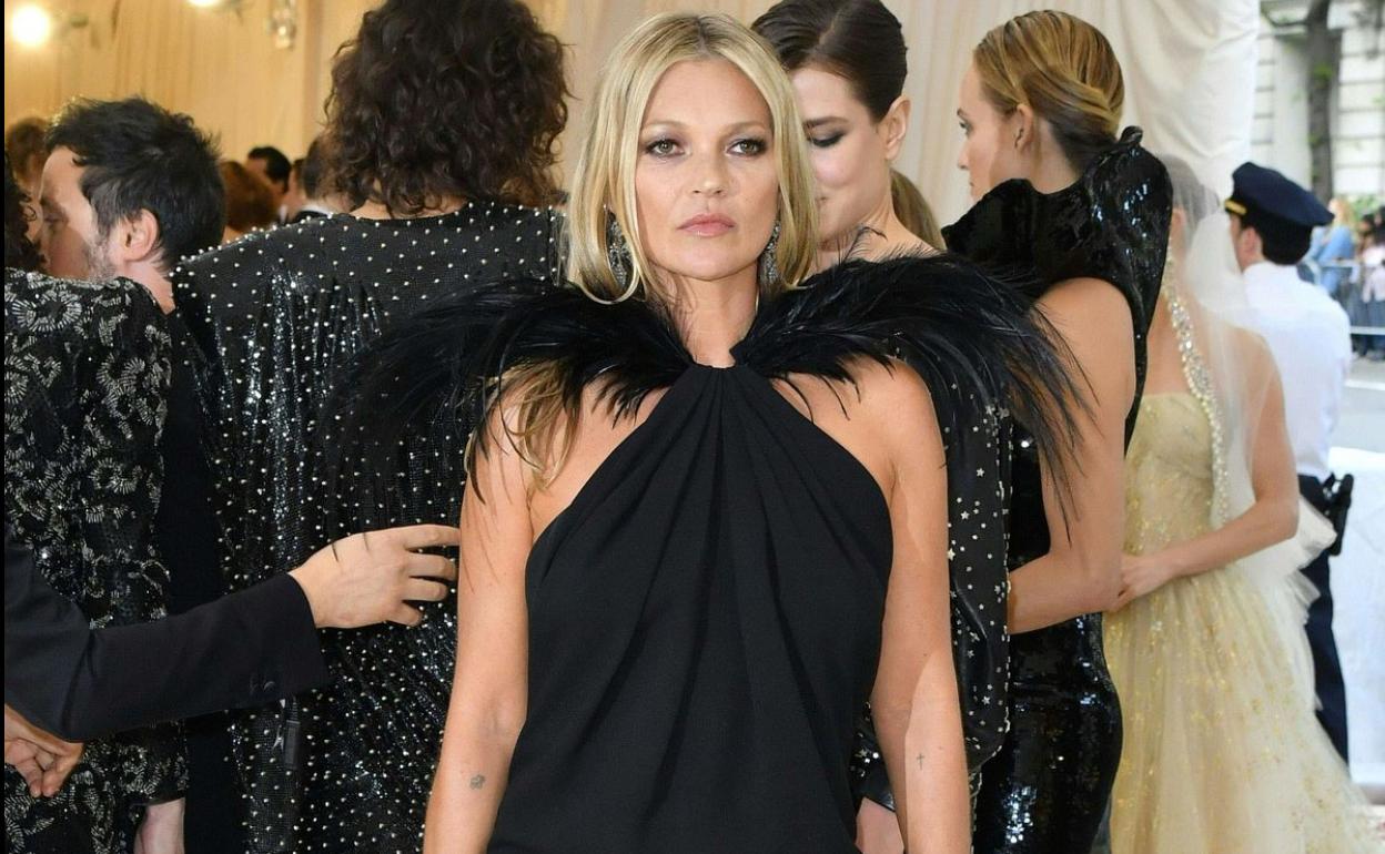 Kate Moss a su llegada a la MET Gala en 2018.