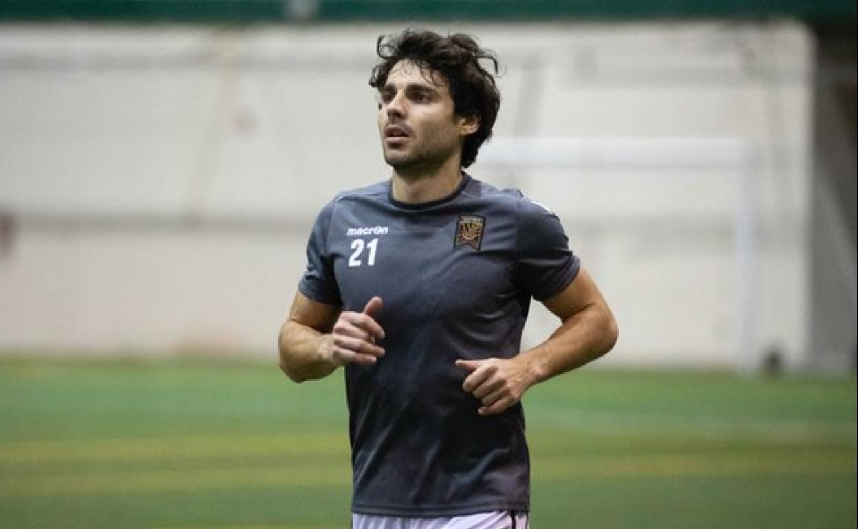 Galán durante un entrenamiento.