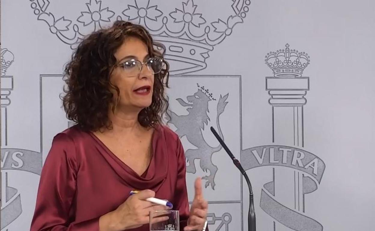 María Jesús Montero, portavoz del Gobierno y ministra de Hacienda 