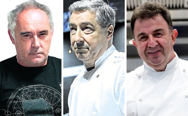 Ferrán Adrià, Joan Roca y Martín Berasategui, algunos de los cocineros impicados en la iniciativa en apoyo de sector.