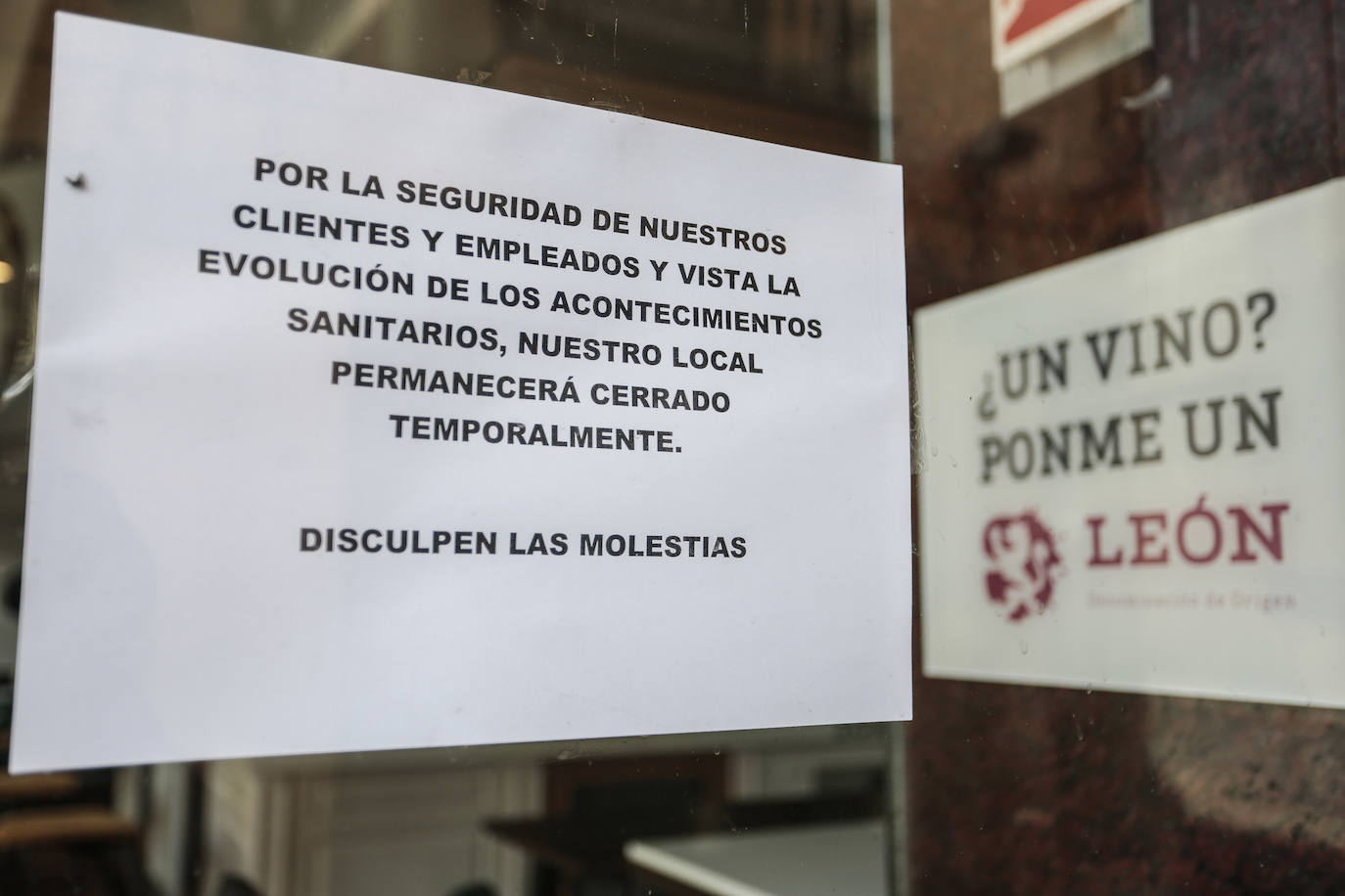 Fotos: Establecimientos de hostelería cerrados en León por el estado de alarma sanitaria