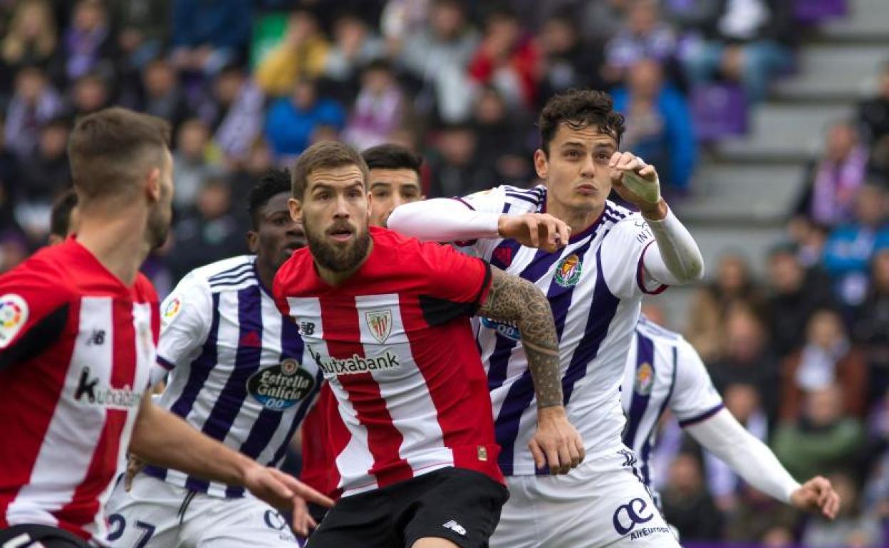 Imagen de un partido del Athletic y el Valladolid de la presente temporada. 