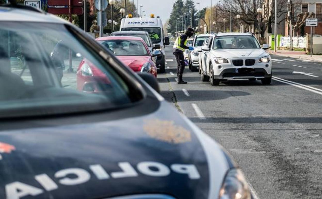 Control de la Policía Nacional. 