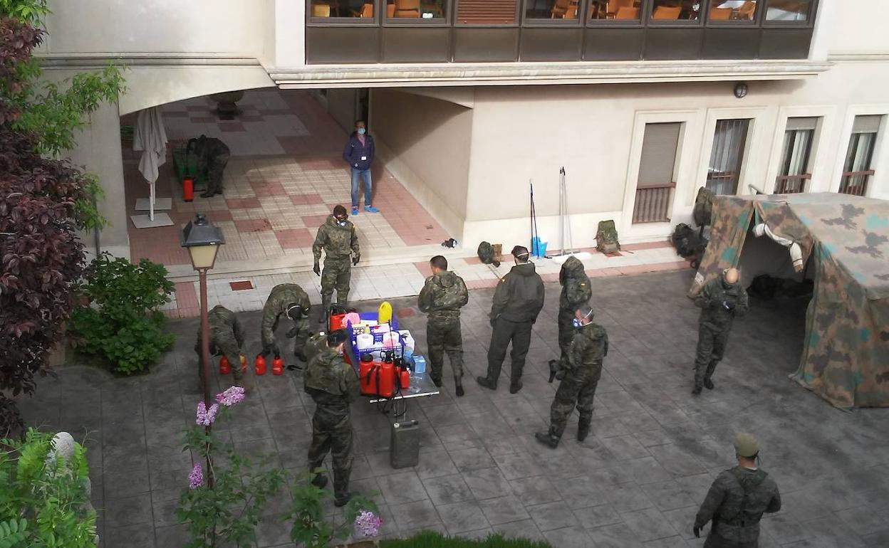 Imágenes de las labores del Ejército.